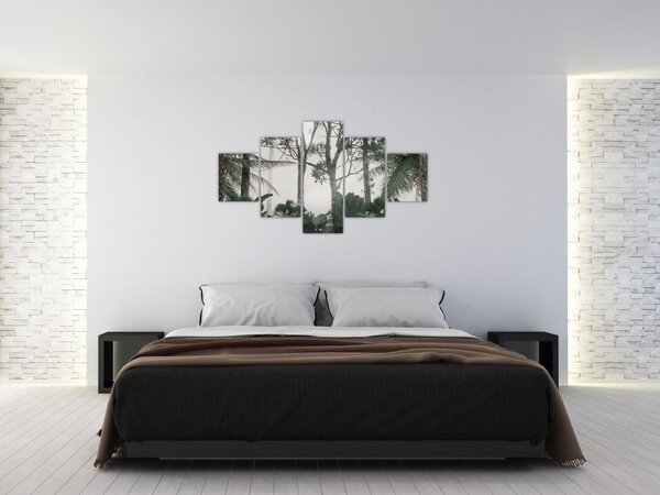 Obraz - Jungle v ranní mlze (125x70 cm)
