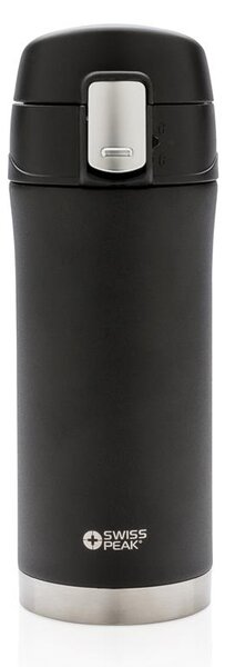 Termohrnek z nerezové oceli, 300ml, Swiss Peak, černý