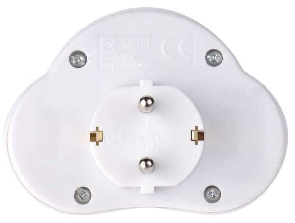 Rozbočovací zásuvka s vypínačem 2x16A/250V