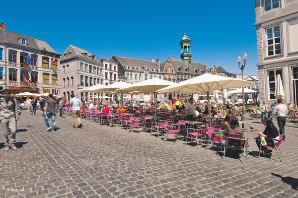 Glatz Profesionální slunečník Castello Pro, Glatz, obdélníkový 400x300 cm (4x3 m), rám eloxovaný hliník, potah akryl 300 g/m2 barva dle vzorníku