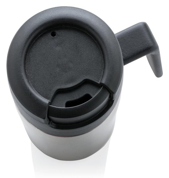 Cestovní termohrnek do kávovaru s ouškem, 160ml, XD Design, stříbrný
