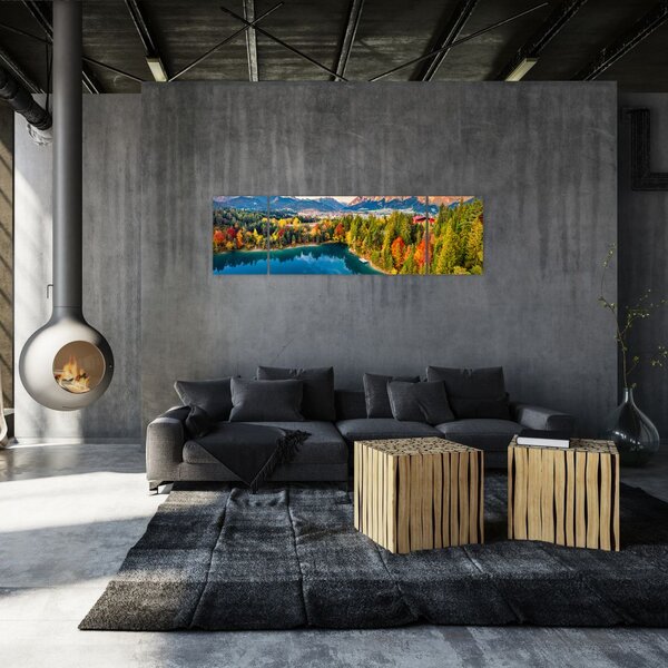 Obraz - Jezero Urisee, Rakousko (170x50 cm)