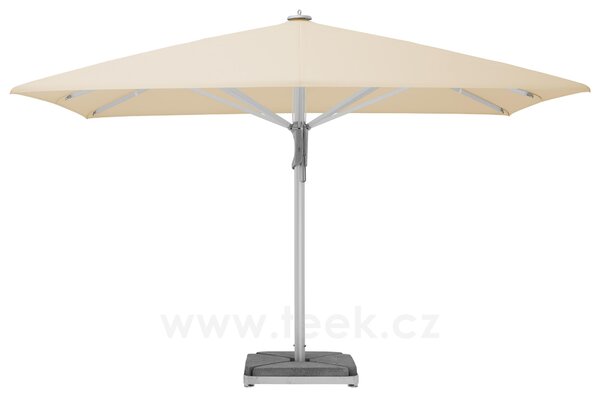 Glatz Profesionální slunečník Castello Pro, Glatz, obdélníkový 400x300 cm (4x3 m), rám eloxovaný hliník, potah akryl 300 g/m2 barva dle vzorníku