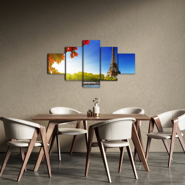 Obraz - podzim v Paříži (125x70 cm)
