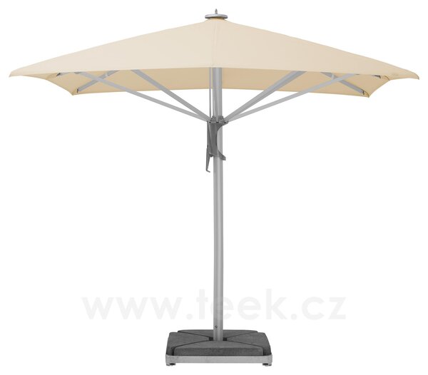 Glatz Profesionální slunečník Castello Pro, Glatz, čtvercový 300x300 cm (3x3 m), rám eloxovaný hliník, potah akryl 300 g/m2 barva dle vzorníku