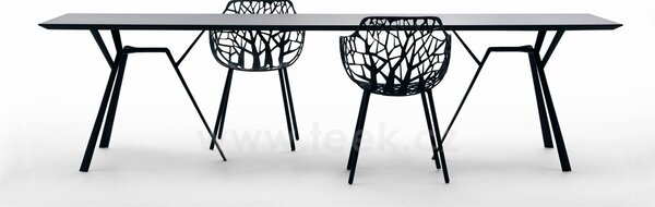 Fast Jídelní stůl Radice Quadra, Fast, obdélníkový 150x90x74 cm, rám hliník barva dle vzorníku, deska hliník barva speckled anthracite
