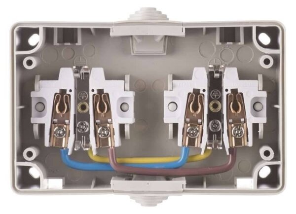 Venkovní zásuvka SCHUKO 250V/16A IP44 2Z