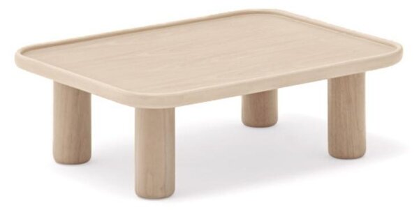 Přírodní dřevěný set konferenčních stolků Teulat Nest 79/49 x 79/49 cm