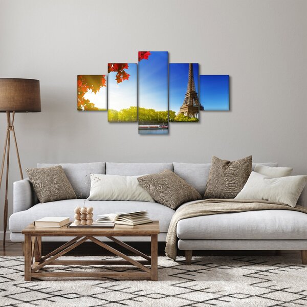Obraz - podzim v Paříži (125x70 cm)