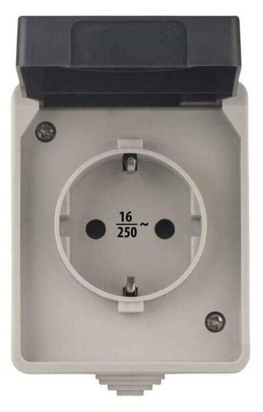 Venkovní zásuvka SCHUKO 250V/16A IP44