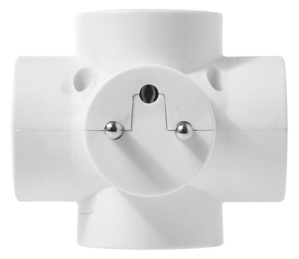 Rozbočovací zásuvka 4x10A/250V kulatá