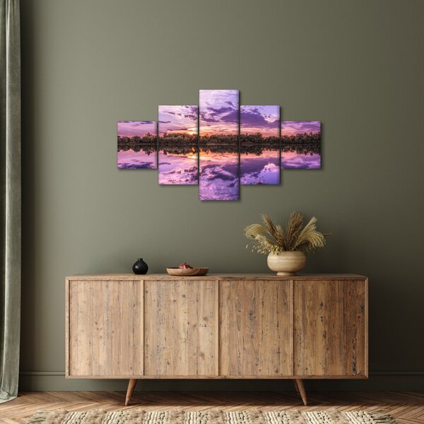 Obraz fialového nebe (125x70 cm)