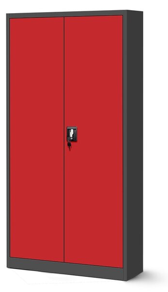 Plechová policová skříň model JAN antracitovo-červená JAN NOWAK 3X-NQE9-JDMW