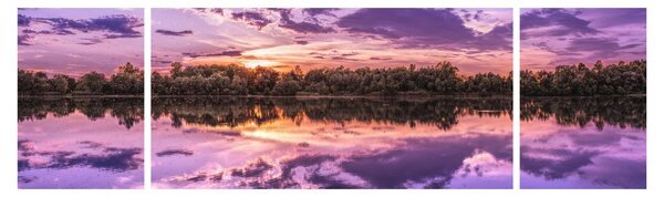 Obraz fialového nebe (170x50 cm)