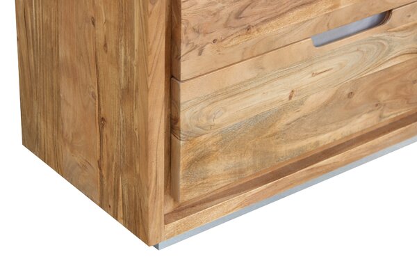 SOB Nábytek - Komoda přírodní dřevo Greenwich akácie - SOBGRW-111