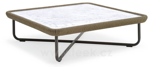 Varaschin Hliníkový konferenční stolek Babylon, Varaschin, čtvercový 99x99x30 cm, rám hliník barva dle vzorníku, deska HPL kat. A barva antracite