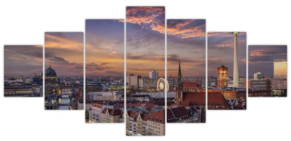 Obraz - Západ slunce nad Berlínem (210x100 cm)