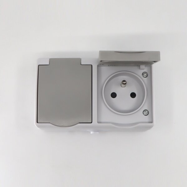 Solight 5B308 - Dvojzásuvka do vlhkého prostředí IP54