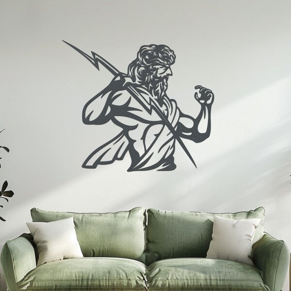 Dřevěná dekorace ZEUS | Rozměry (cm): 40x35 | Zvolte barvu dekoru: Černá