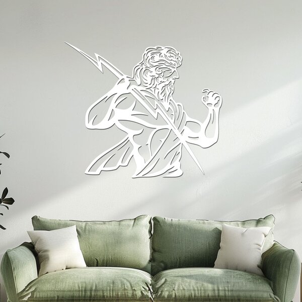 Dřevěná dekorace ZEUS | Rozměry (cm): 40x35 | Zvolte barvu dekoru: Černá