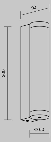 Nástěnné svítidlo Rounge 3000K 12W IP 54 O482WL-L12B3K - MAYTONI