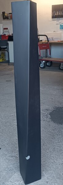 Vysoká váza HYDRON, sklolaminát, výška 100 cm, černá