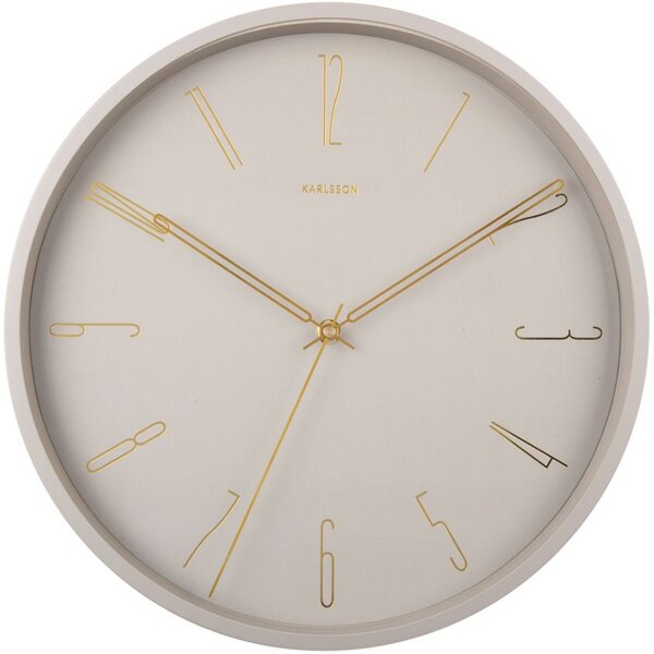 -25 % Dny MOMENTI– Present time Šedé kovové nástěnné hodiny Saeli 35 cm