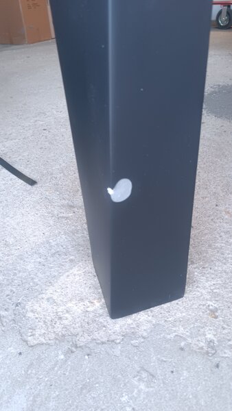 Vysoká váza HYDRON, sklolaminát, výška 100 cm, černá
