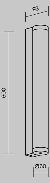 Nástěnné svítidlo Rounge 3000K 16W IP 54 O482WL-L16B3K - MAYTONI