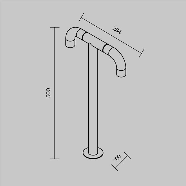 M O477FL-L4GF3K Venkovní svítidlo Sleek 3000K 4W 300lm grafit ocel IP65 - MAYTONI