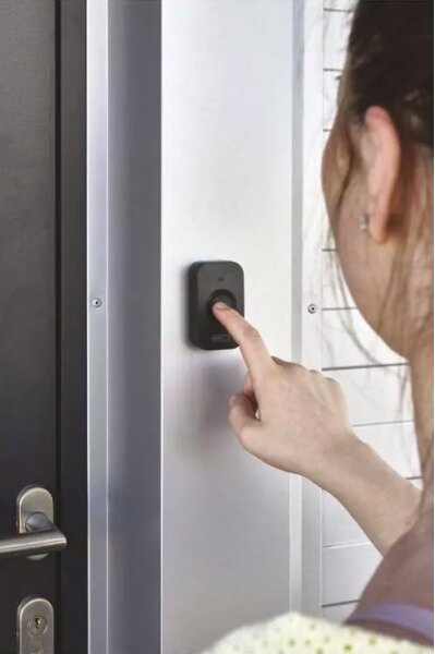 Bezdrátový zvonek na baterie 3xAAA IP56 černá