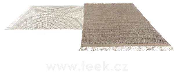 Manutti Venkovní koberec Twist, Manutti, obdélníkový 170x230 cm, textylen, bronze