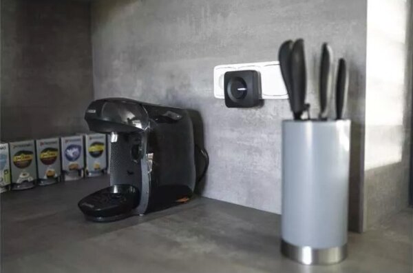 Bezdrátový zvonek do zásuvky 230V IP44 černá