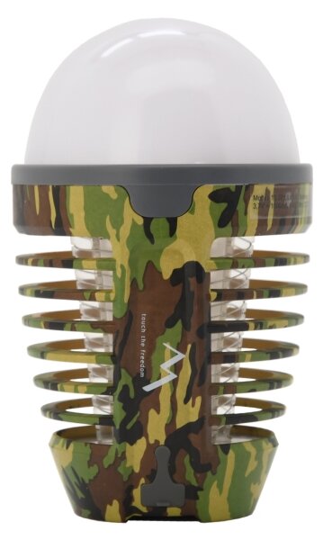 LED Přenosná nabíjecí lampa s lapačem hmyzu LED/2W/3,7V IPX4 maskáčová