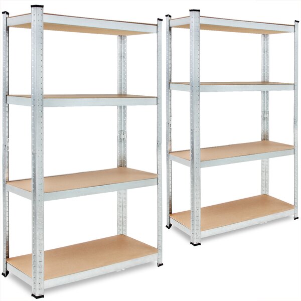 2x regál 160 x 90 x 40 cm, nosnost až 700 kg 108129
