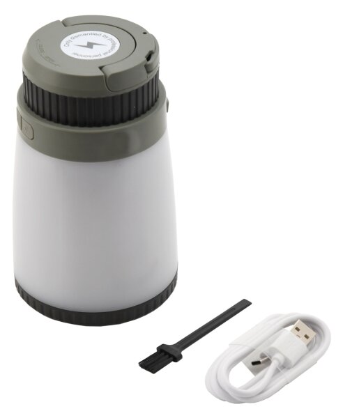 LED Přenosná nabíjecí lampa s lapačem hmyzu LED/2W/1800mAh/3xAAA IPX4 zelená