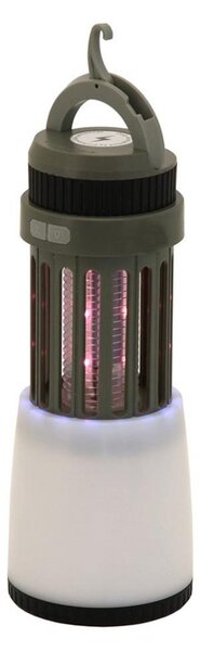 LED Přenosná nabíjecí lampa s lapačem hmyzu LED/2W/1800mAh/3xAAA IPX4 zelená