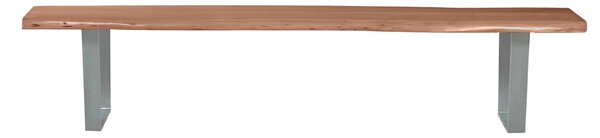 Sob nábytek - Lavice z masivu stříbrná ocel Andrea 150 cm - F0S07101-85