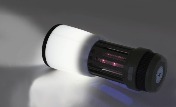 LED Přenosná nabíjecí lampa s lapačem hmyzu LED/2W/1800mAh/3xAAA IPX4 zelená