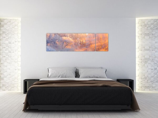 Obraz - Mrazivé svítání (170x50 cm)