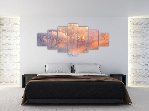 Obraz - Mrazivé svítání (210x100 cm)