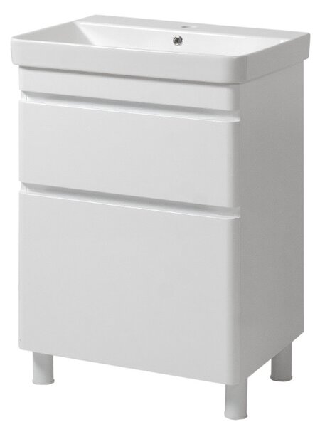 Lavedo Vivace White 60 koupelnová skříňka s umyvadlem, lesk