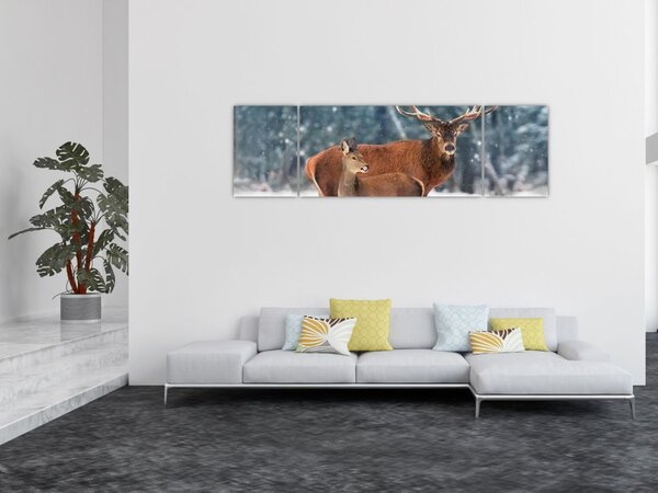 Obraz Jelena s laní (170x50 cm)