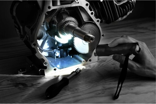 Extol - LED Svítilna LED/3xAAA IP54 antracit