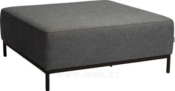 Stern Podnožka Taavi, Stern, 99x99x40 cm, rám lakovaný hliník černý (black matt), rychleschnoucí výplň, venkovní látka silk black