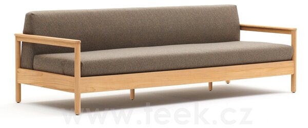 Varaschin Teaková pohovka 3-sed Bali, Varaschin, 228x91x76 cm, rám teak, potah venkovní látka kat. B barva dle vzorníku