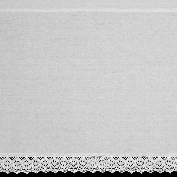 KRÁTKÁ ZÁCLONA NA PÁSCE CLARIE 150X60 CM BÍLÁ