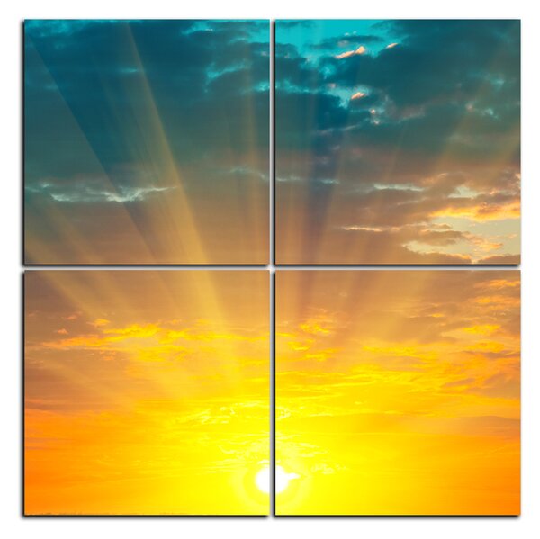 Obraz na plátně - Západ slunce - čtverec 3200E (60x60 cm)
