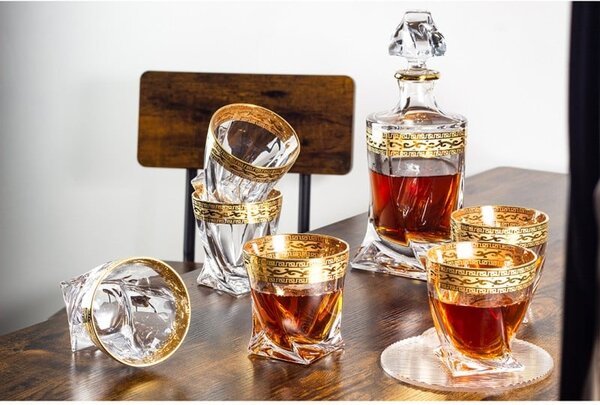 BOHEMIA QUADRO RICH GOLD WHISKY SADA 1+6 KS