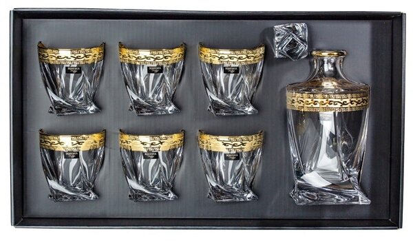 BOHEMIA QUADRO RICH GOLD WHISKY SADA 1+6 KS
